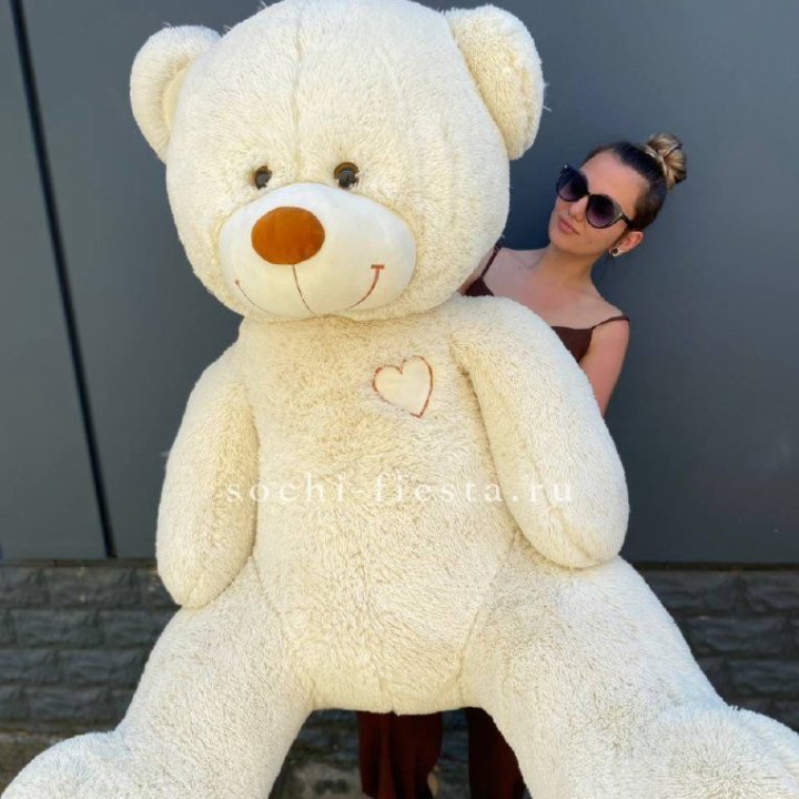 Белый плюшевый мишка большой в Грозные