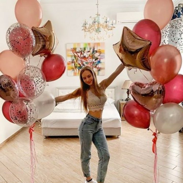 Фонтаны шаров "Селебрити" в Грозные