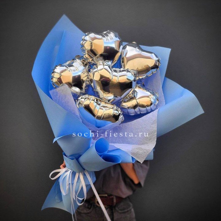 Букет из шаров сердец  №2 в Грозные