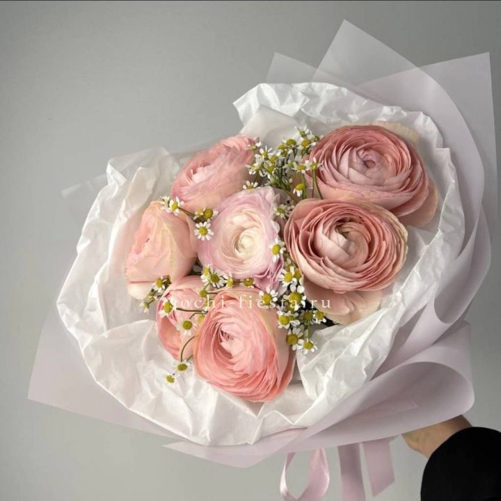 Ранункулюсы с ромашками в Грозные