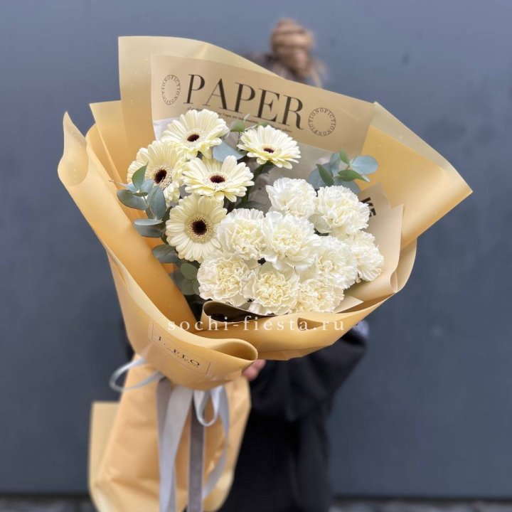  Букет с диантусами и герберами в Грозные