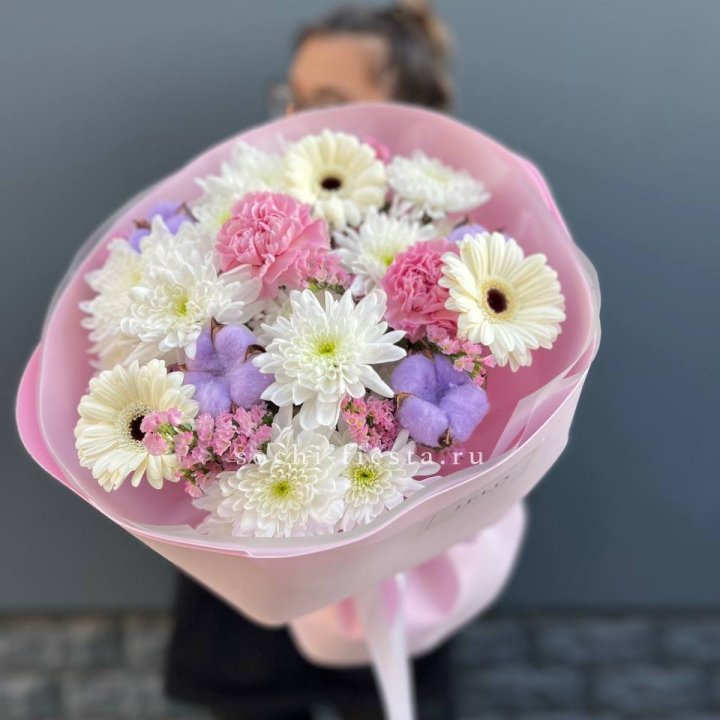 Букет цветов "Пинк спринг" в Грозные