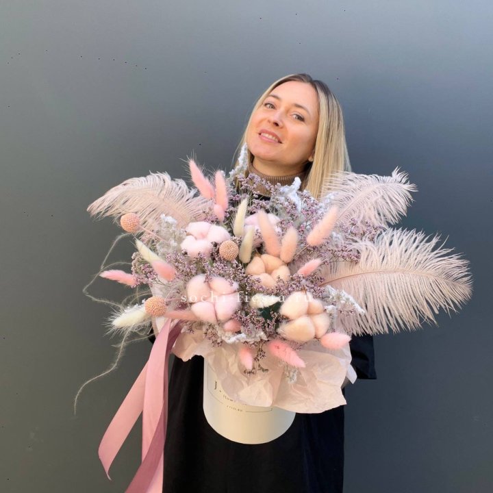 Авторский бокс с сухоцветами в Грозные