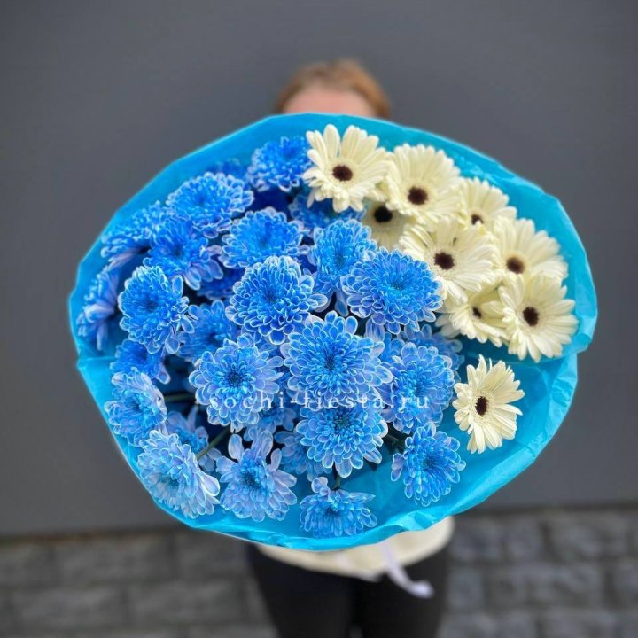 Букет хризантем и гербер в Грозные