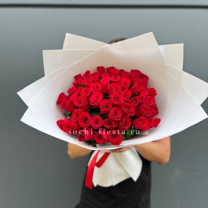 51  красная роза в Грозные