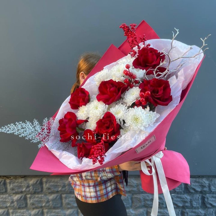 Букет "Яркая зима" в Грозные