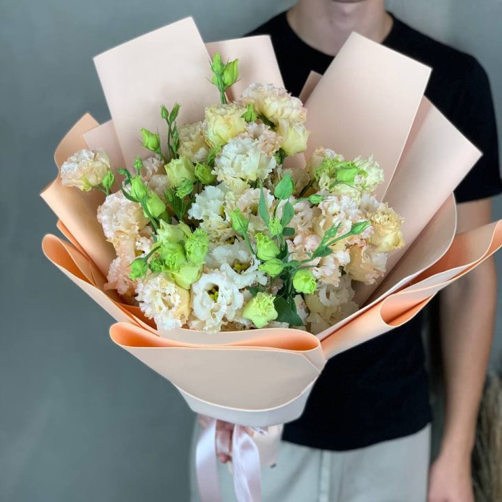 Букет эустом "Крем" в Грозные