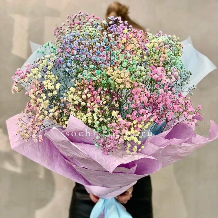 Радужные гипсофилы №2 в Грозные