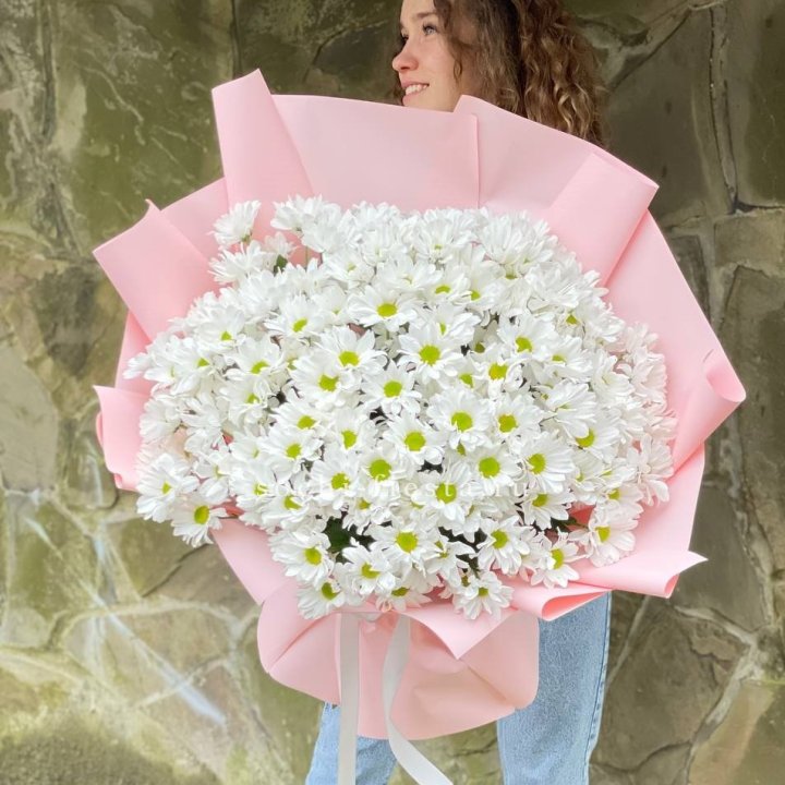  Букет хризантем "Крем" в Грозные