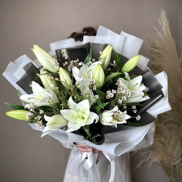 Букет лилий Снежная королева в Грозные