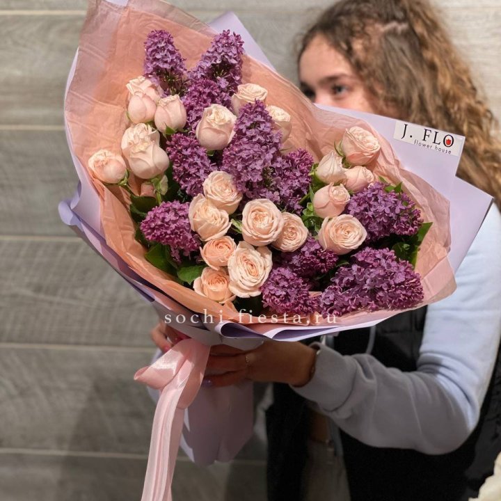 Букет "Лиловая весна" в Грозные