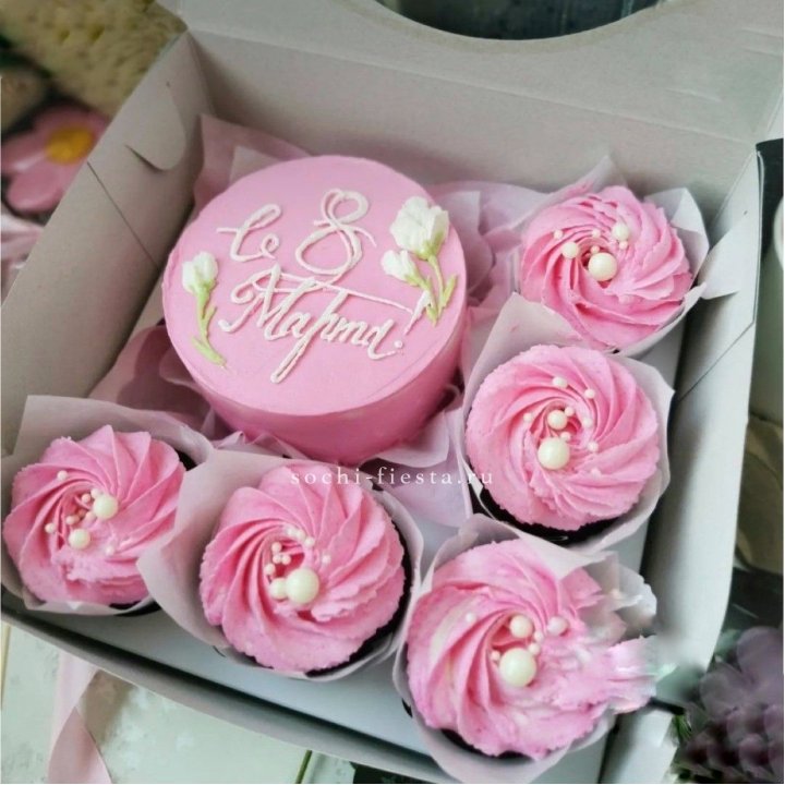 Капкейки и бенто-торт "8 марта!" в Грозные