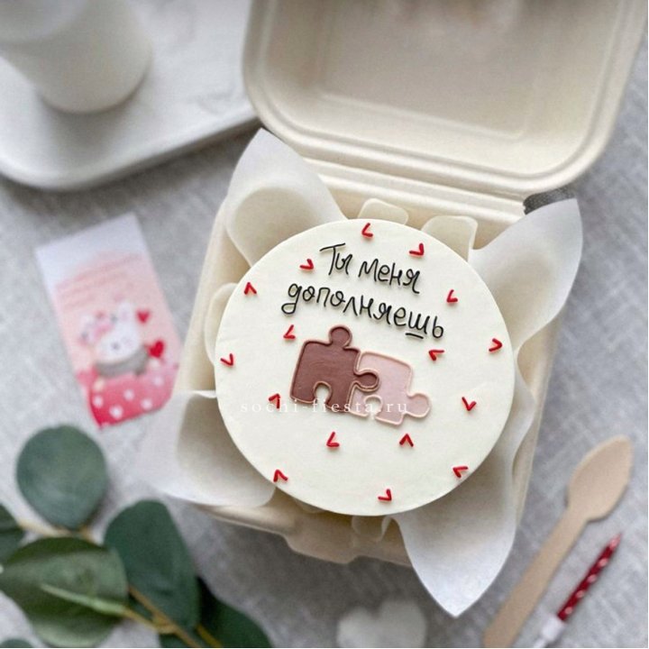 Бенто-торт "ТЫ меня дополняешь"  в Грозные