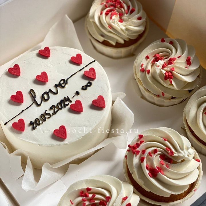 Капкейки и бенто-торт "Любимые" в Грозные