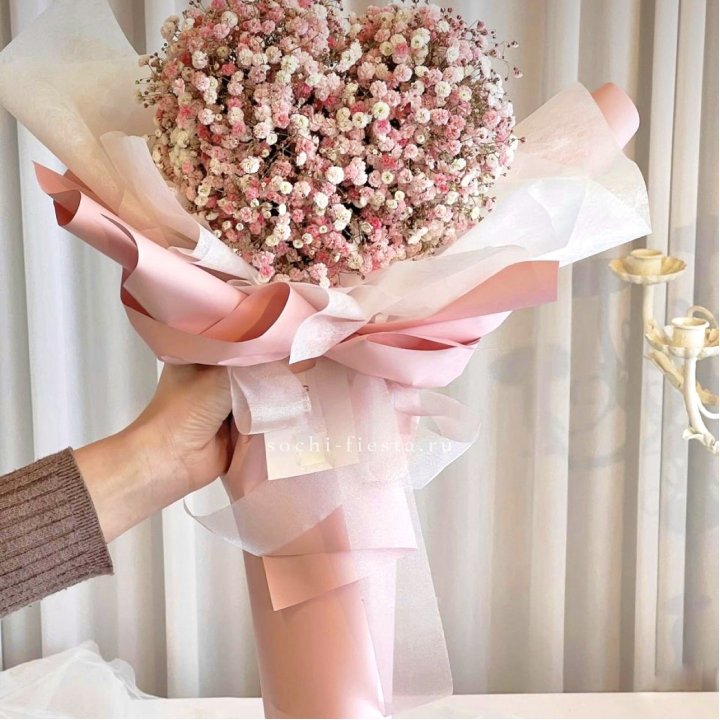 Сердце из гипсофилы  в Грозные