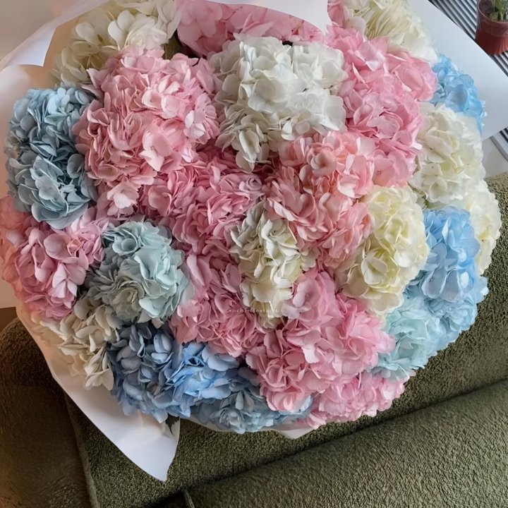 Букет гортензий микс в Грозные