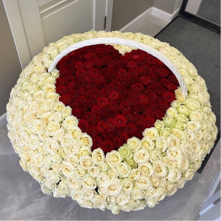 501 роза сердце в Грозные