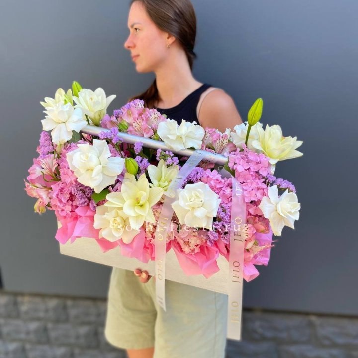 Большой бокс розовый в Грозные