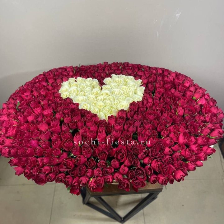 501 роза в корзине в Грозные