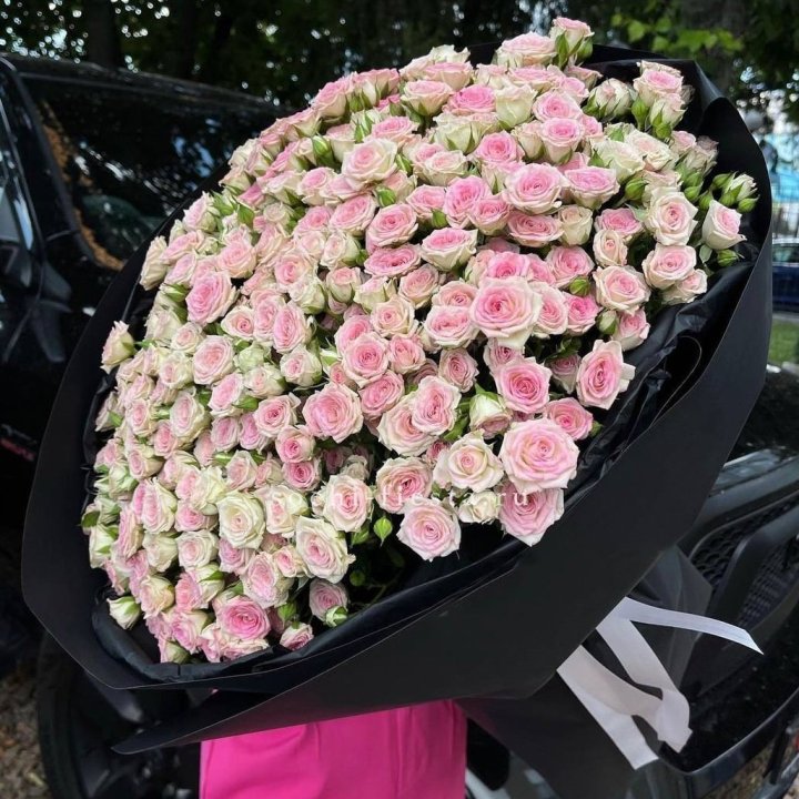 101 кустовая роза "Твистер" в Грозные