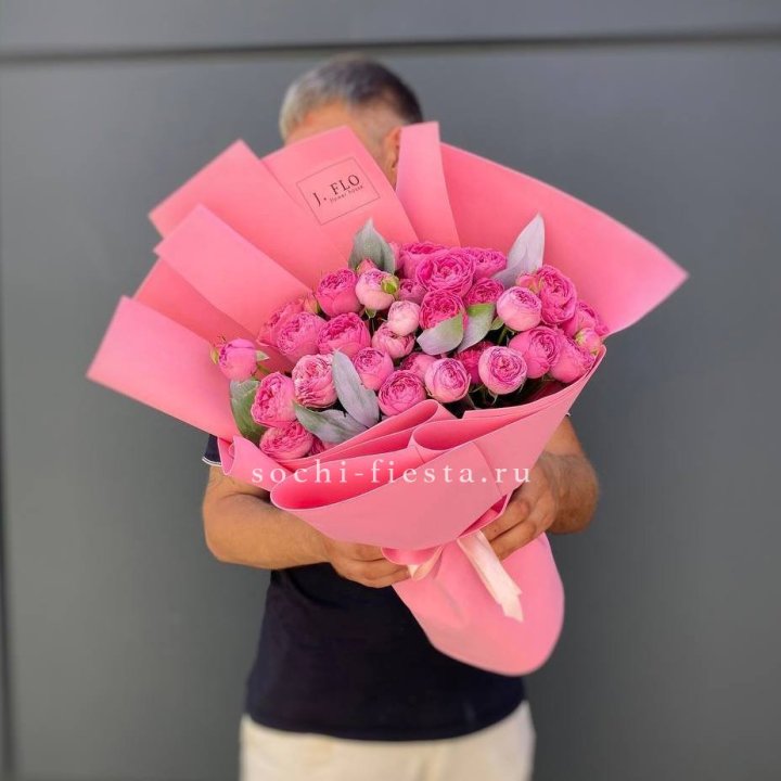 Пионовидные розы баблс №2 в Грозные