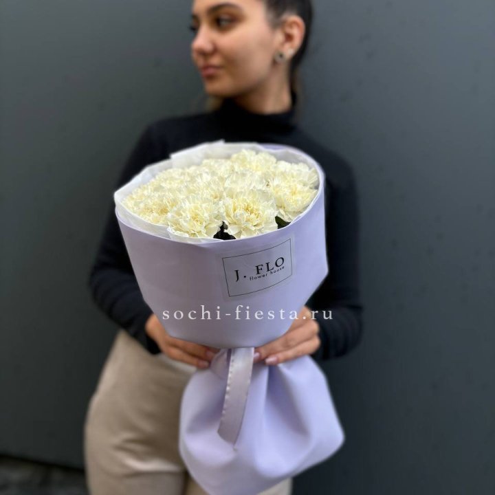 Букет белых диантусов в Грозные