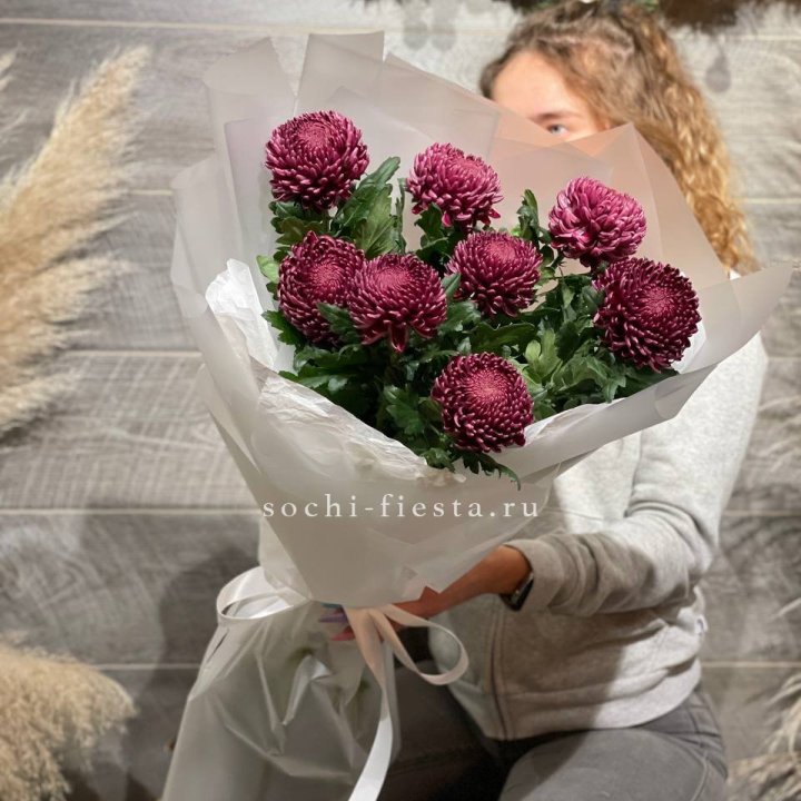 Хризантемы Бигуди в Грозные