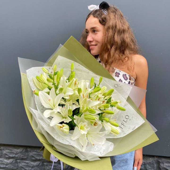 Букет  лилий "Изумруд" в Грозные