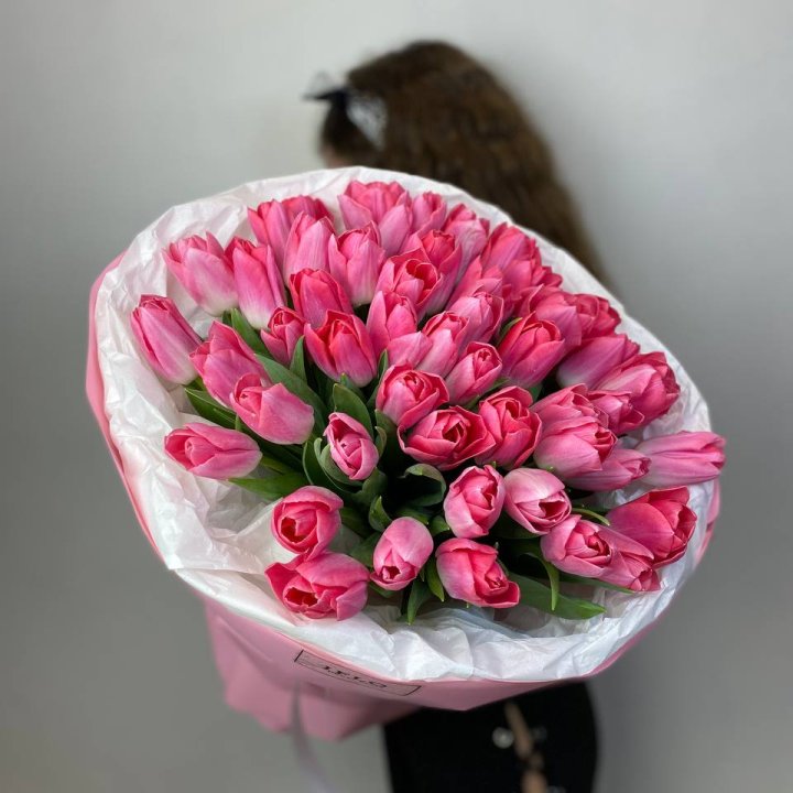 51 розовый тюльпан "Рози" в Грозные