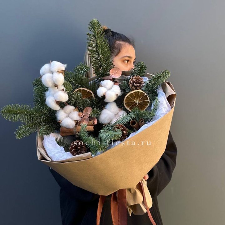 Зимний букет с нобилисом в Грозные