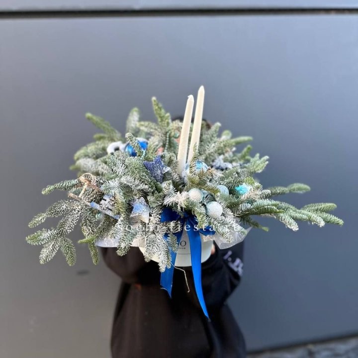 Новогодняя композиция в коробке  в Грозные