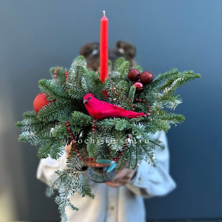 Новогодняя композиция в бокале в Грозные