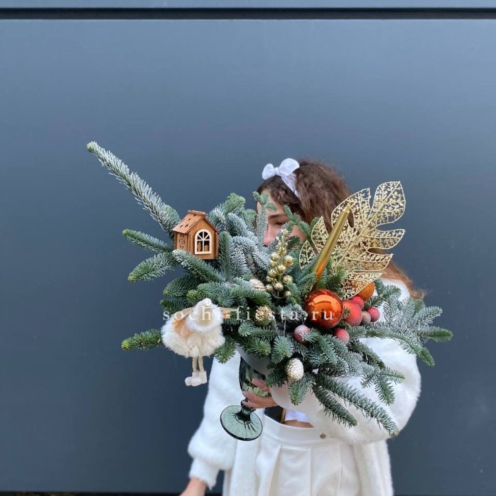 Композиция в бокале огненная  в Грозные