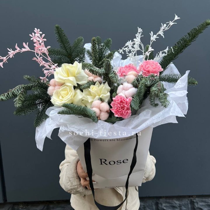 Цветочная сумка с нобилисом в Грозные