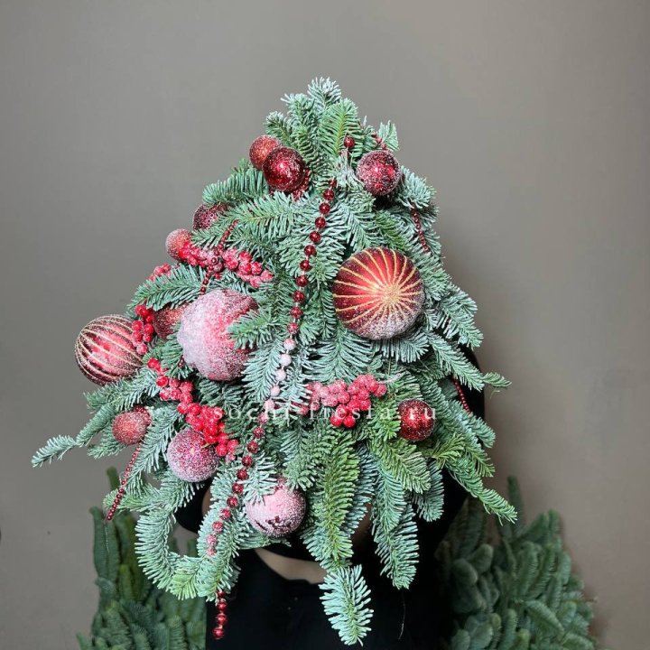 Ёлка красная в Грозные