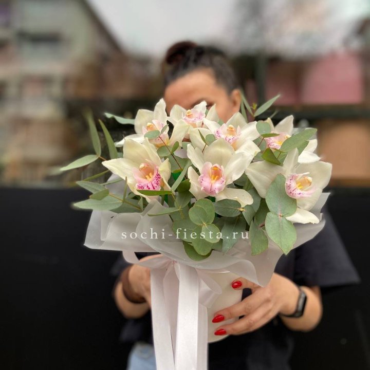 Бокс с орхидеями в Грозные