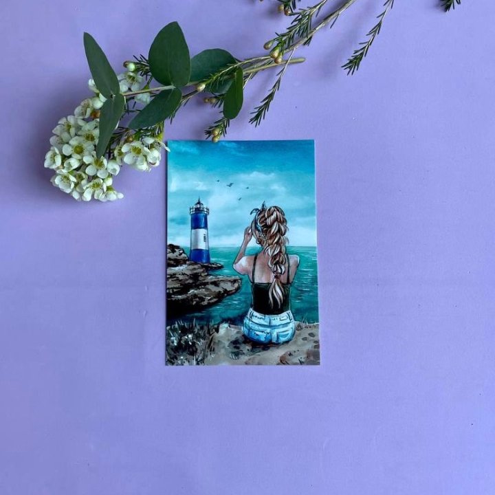 Открытка к букету "Океан" в Грозные