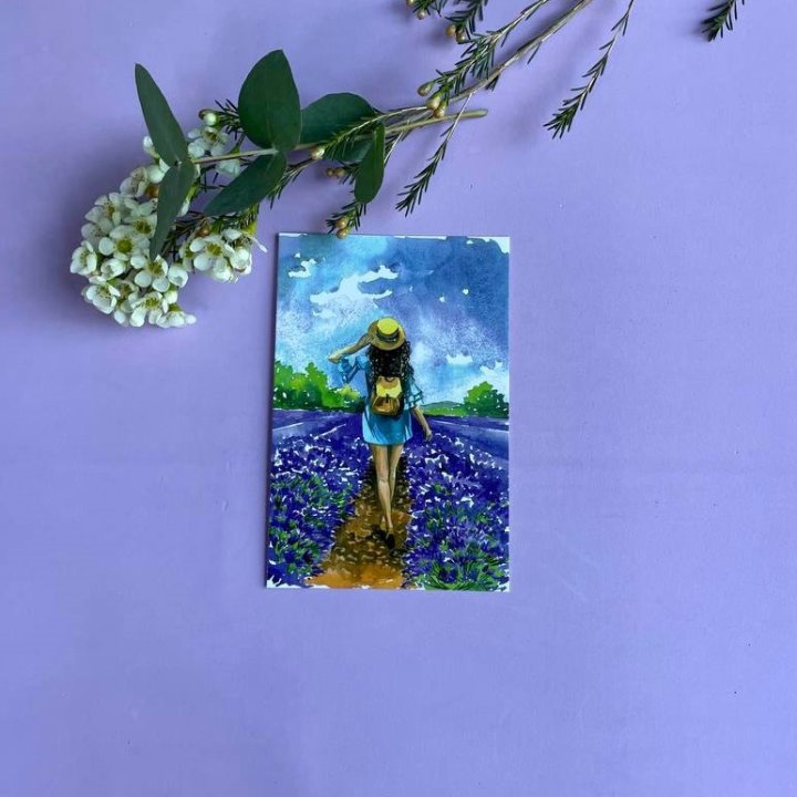 Открытка к букету "Цветочная дорога" в Грозные