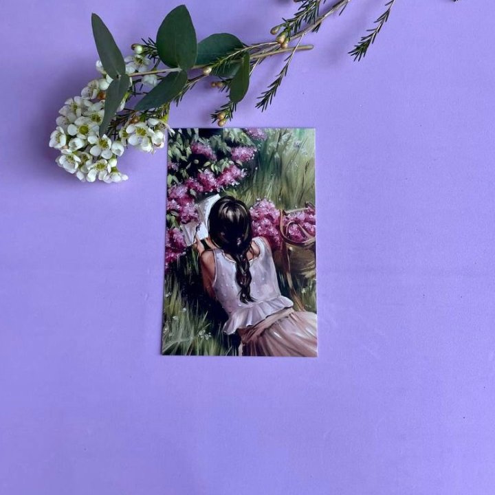 Открытка к букету "Среди пионов" в Грозные