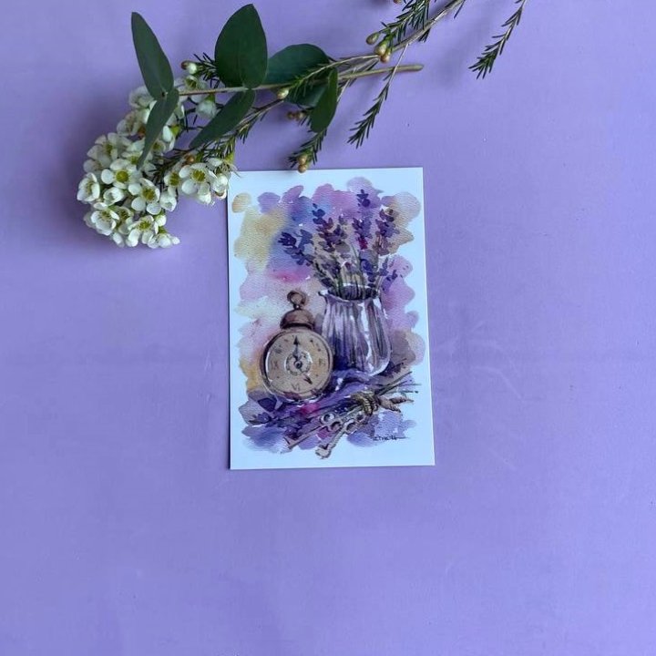 Открытка к букету "Часы" в Грозные