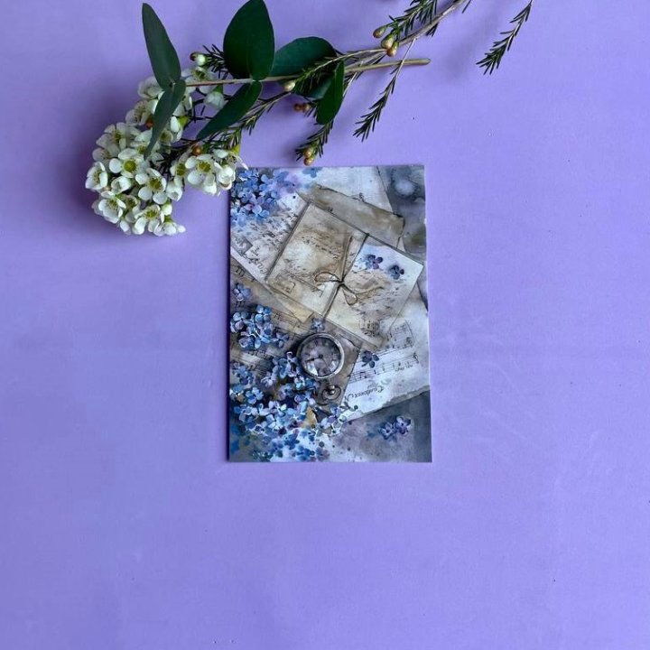 Открытка к букету "Время" в Грозные