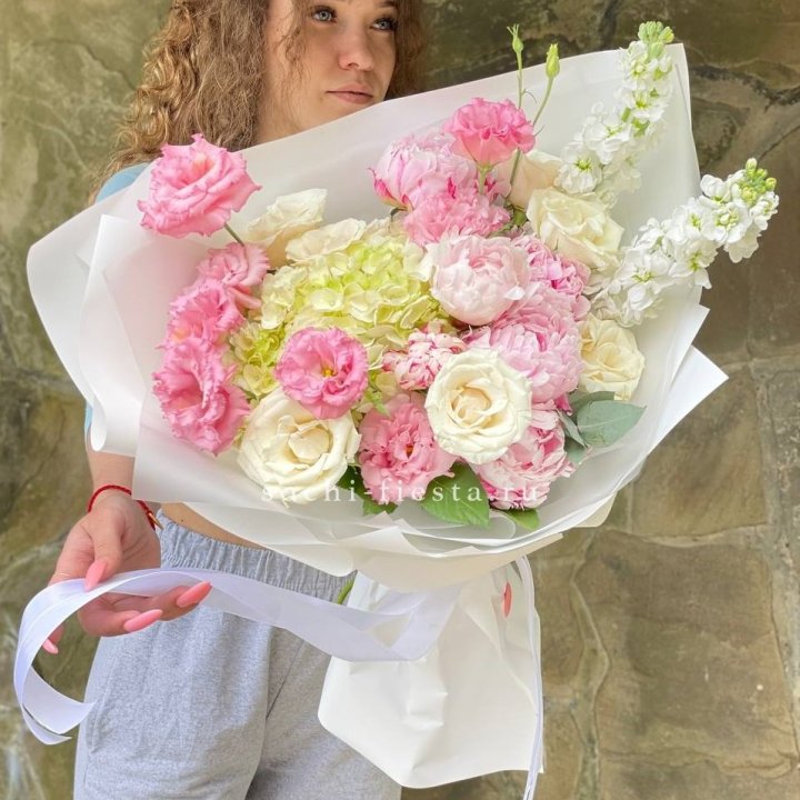 Букет с пионами №3 в Грозные