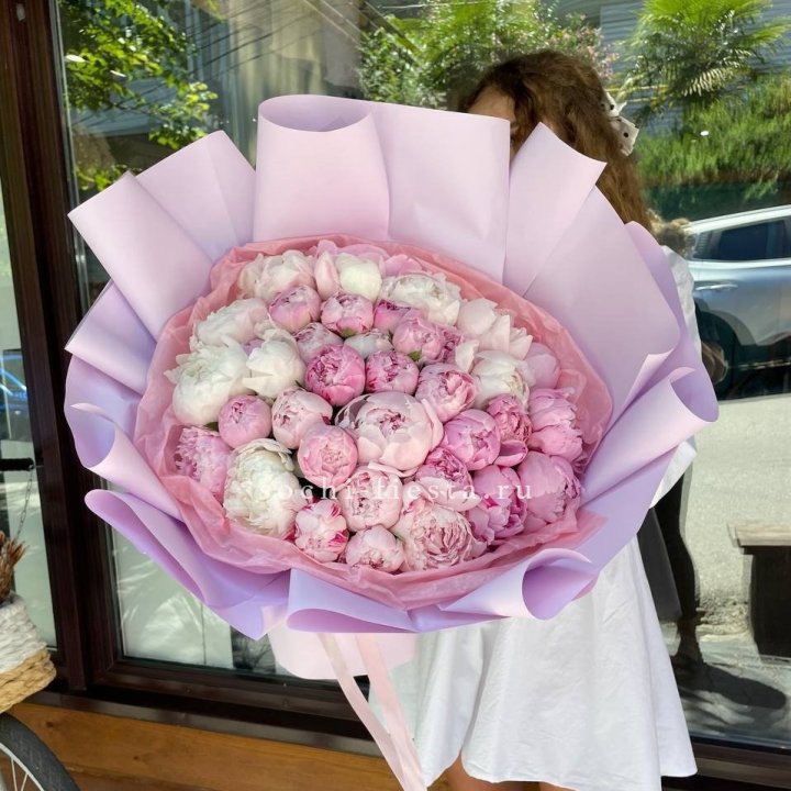 51 розовый пион в Грозные