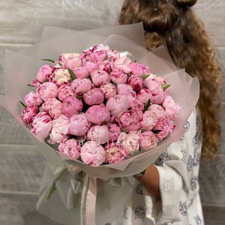 51 розовый пион в Грозные