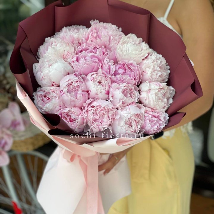 Букет с пионами №5 в Грозные