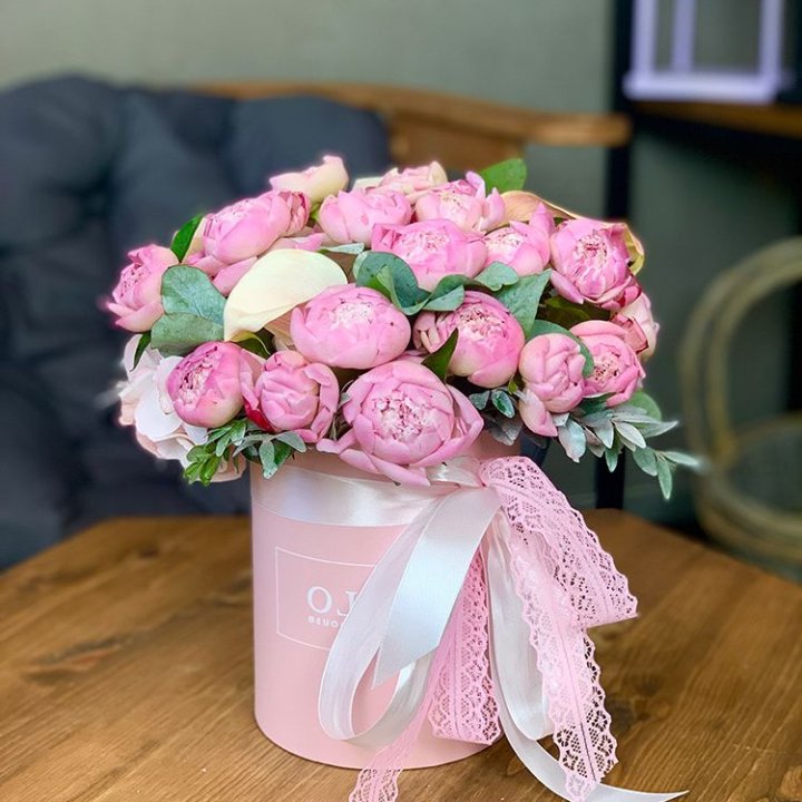 Композиция с пионами №1 в Грозные