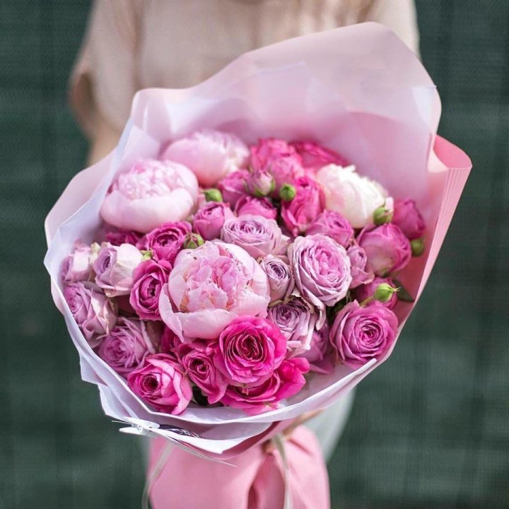 Букет с пионами "Леси" в Грозные