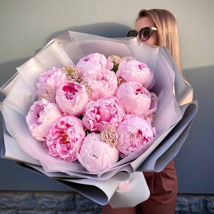 Букет с пионами "Стайл" в Грозные