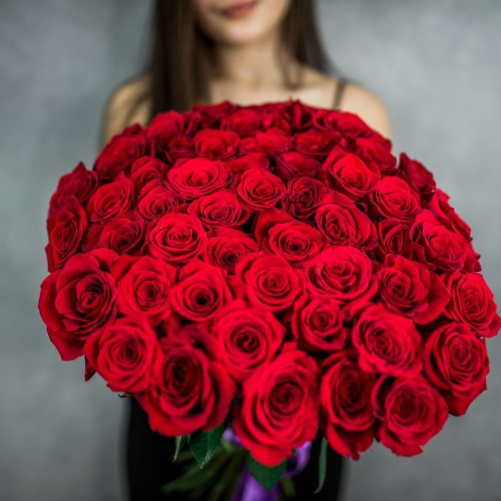 51 красная роза в Грозные