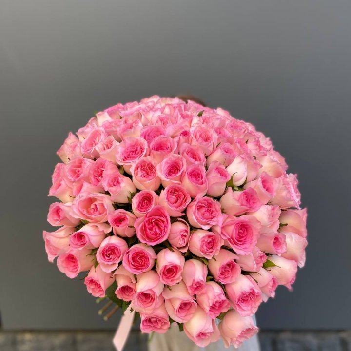 101 розовая роза в Грозные